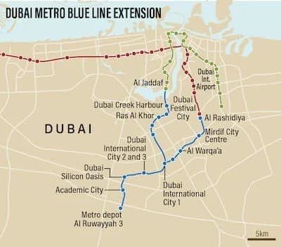 Dubai Metro Gets Bigger: Blue Line Project Begins