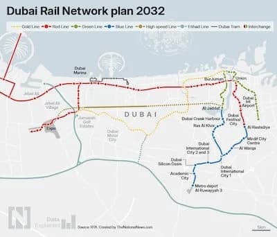 Dubai’s AED 34 Billion Gold Line: The Infrastructure Move Set to Reshape Property Values by 2032